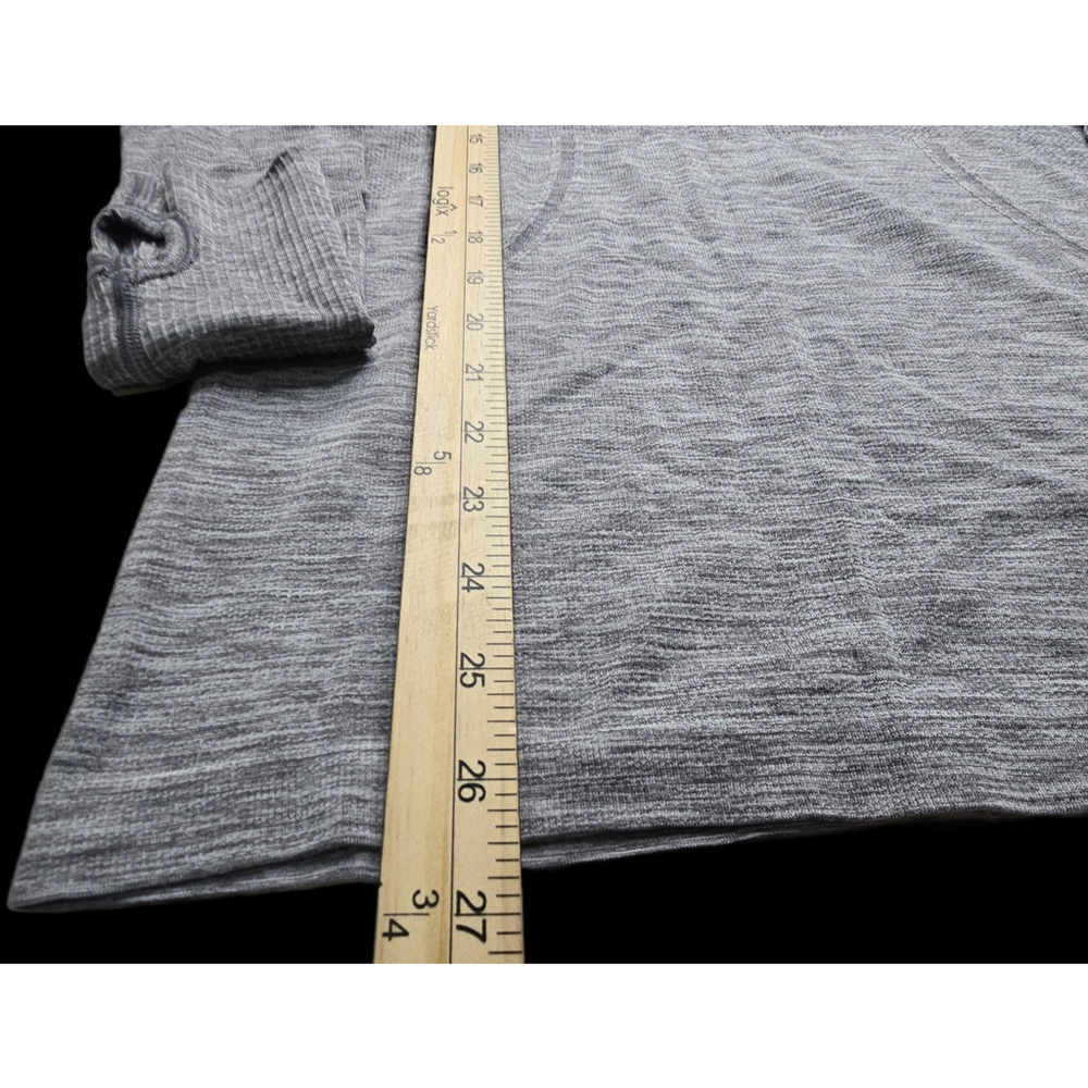 Lululemon Womens Shirt Medium Black Gray Swiftly Tech Relaxed - Picture 3 of 6